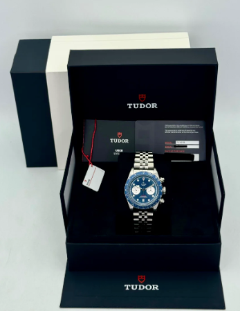 TD Black Bay Chrono 41mm 79360B blå urskive