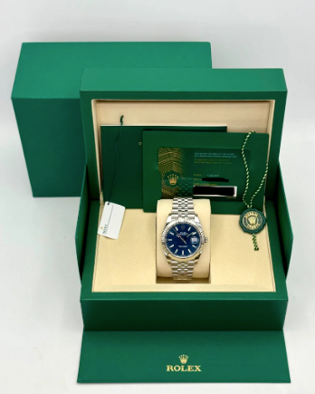 NOUVEAU 2026 Datejust Assemblé (100) 41mm 126334 Acier inoxydable Jubilee Cadran bleu