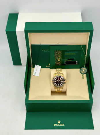 NOUVELLE GMT-Master II 2025 assemblée (100) 40 mm 126718GRNR cadran Jubilee en fer tigré