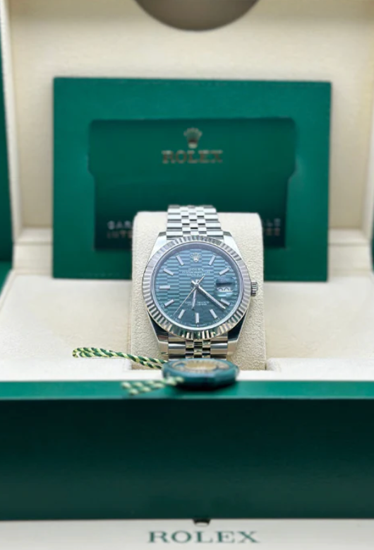 Datejust Assembled 80% 36mm Jubilee Fluted Pattern Green Dial