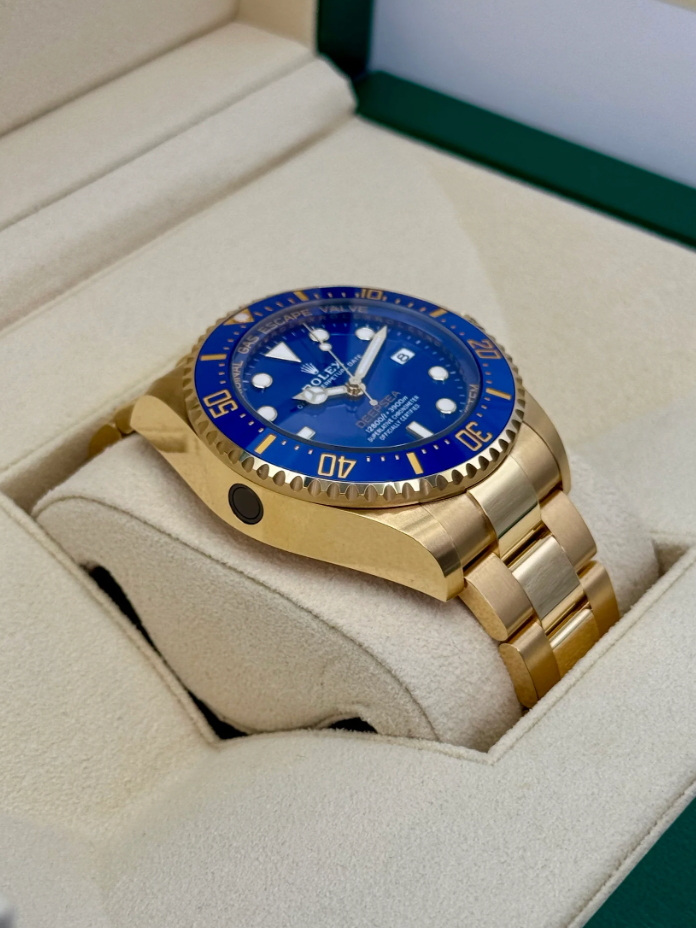 Deepsea Assembled (100) New 2024 44mm 136668LB 18K Yellow Gold-plated Blue Dial