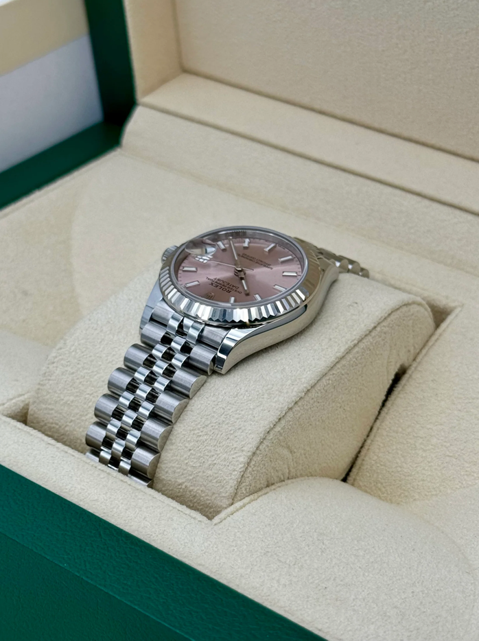 Datejust Assembled (80) NEW 2024 Lady Datejust 31mm 278274 Stainless Steel Jubilee Pink Dial