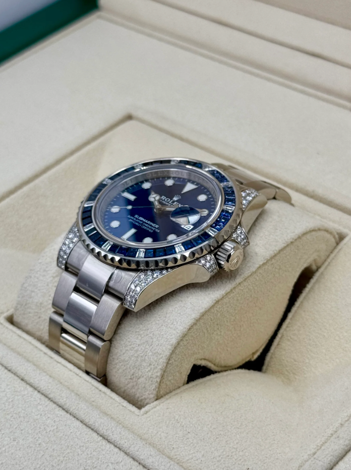 2020 Submariner (100) 40mm 116659SABR White Gold-plated Blue Dial