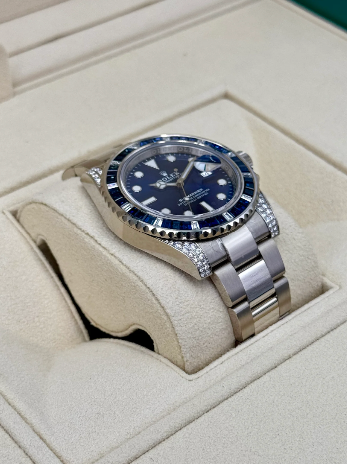 2020 Submariner (100) 40mm 116659SABR White Gold-plated Blue Dial