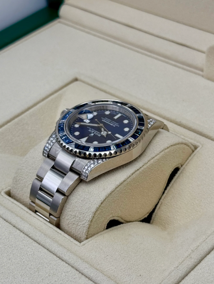 2020 Submariner (100) 40mm 116659SABR White Gold-plated Blue Dial