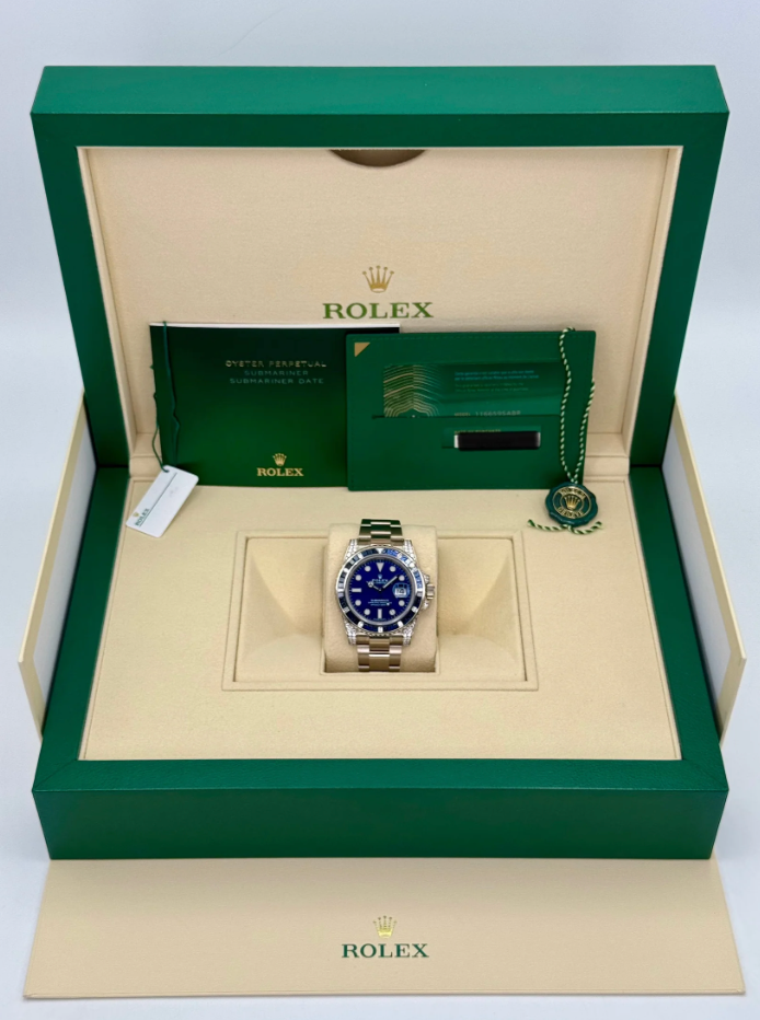 2020 Submariner (100) 40mm 116659SABR White Gold-plated Blue Dial