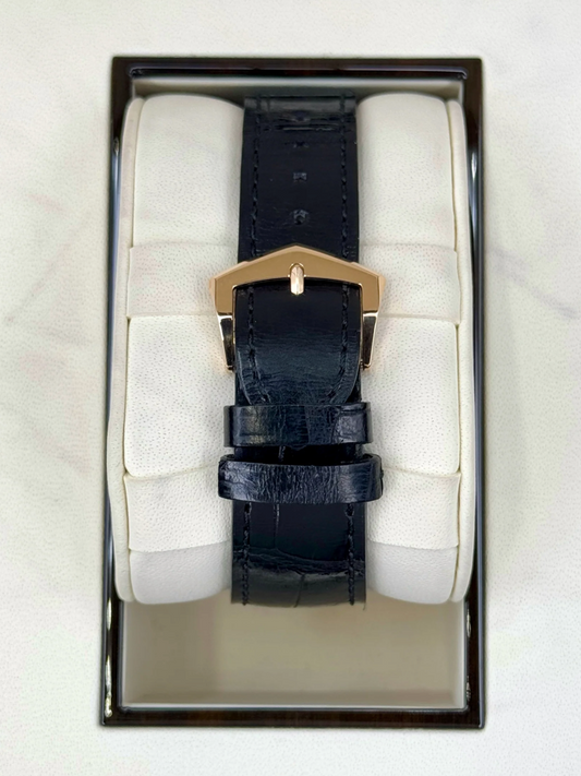 PP Annual Calender Assembled 90% 40mm 5205R Rose Gold Black Dial
