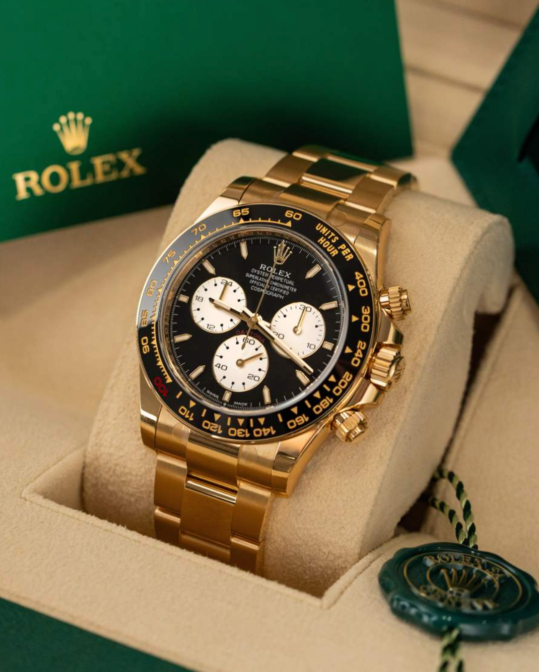 Daytona Assembled (100) Le Mans 126528LN yellow Gold plated