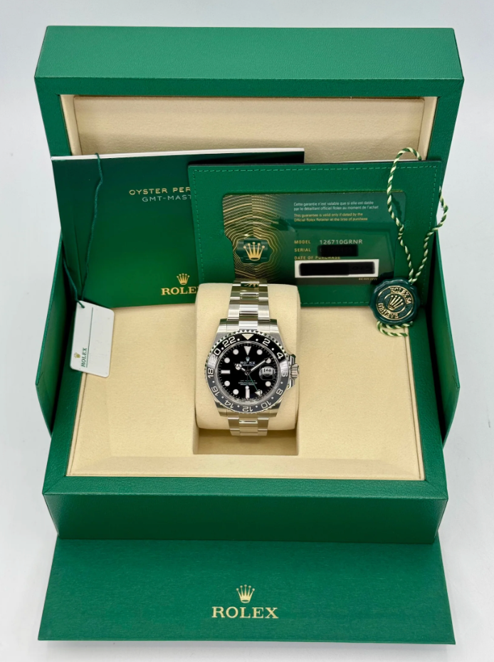 GMT-Master II Assembled (100) "Bruce Wayne" 40mm 126710GRNR Black Dial Oyster