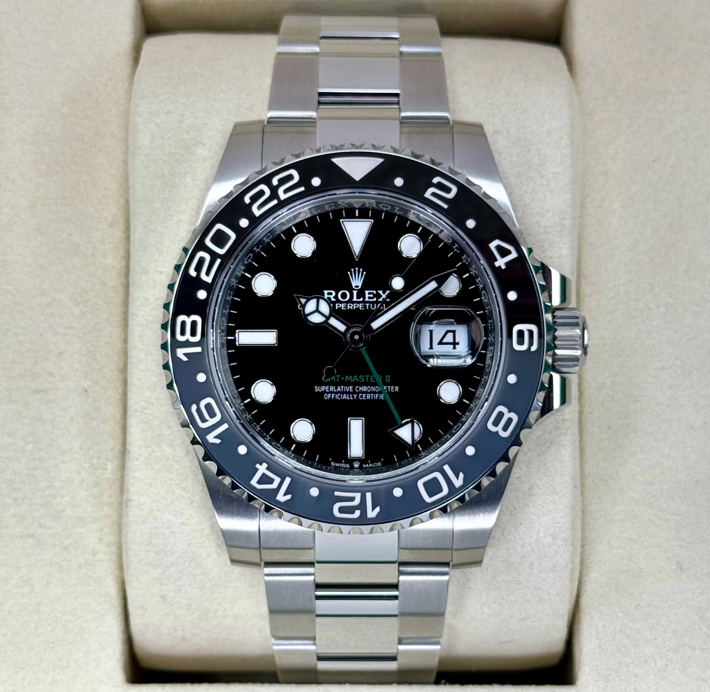 GMT-Master II Assembled (100) "Bruce Wayne" 40mm 126710GRNR Black Dial Oyster