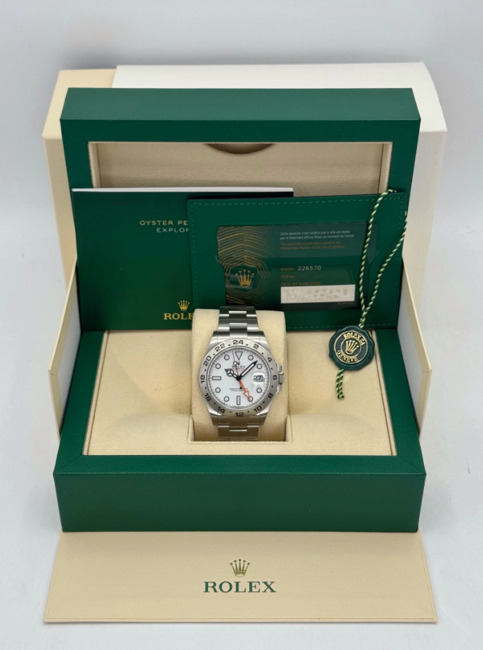 Explorer II Assembled (100) NEW 2023 Explorer II 42mm 226570 White Polar Dial