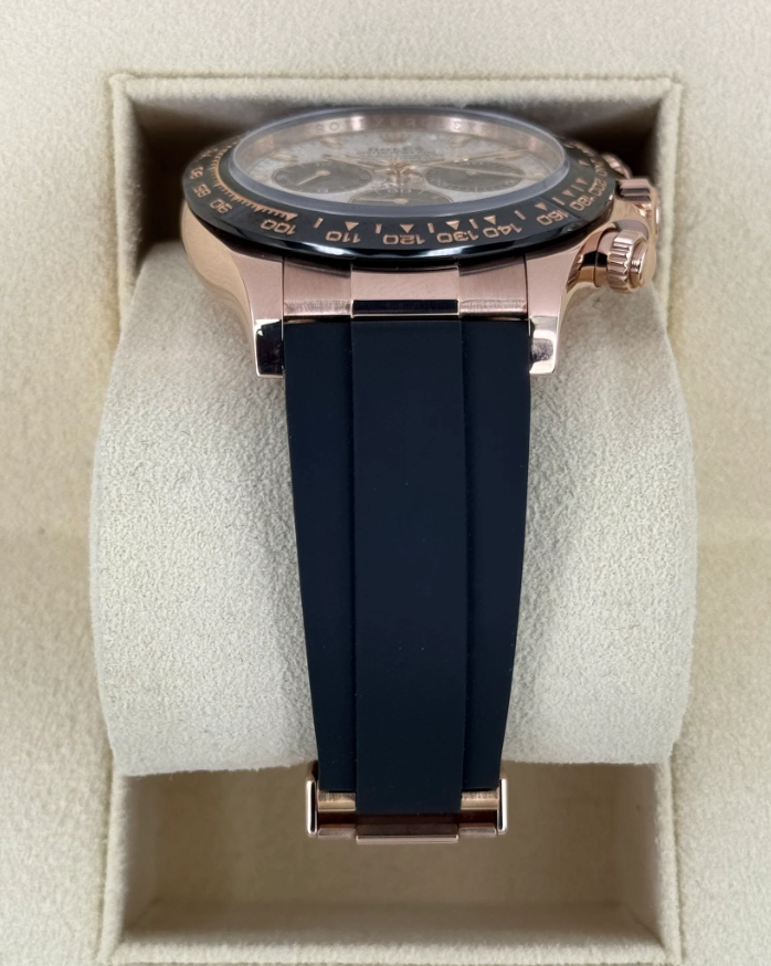 Daytona Assembled 40mm 116515LN Rose-Plated Oysterflex Meteorite Dial