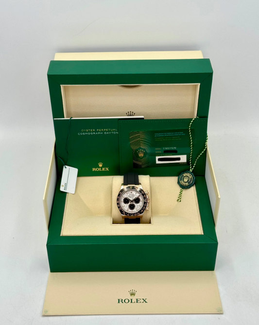 Daytona Assembled 40mm 116515LN Rose-Plated Oysterflex Meteorite Dial