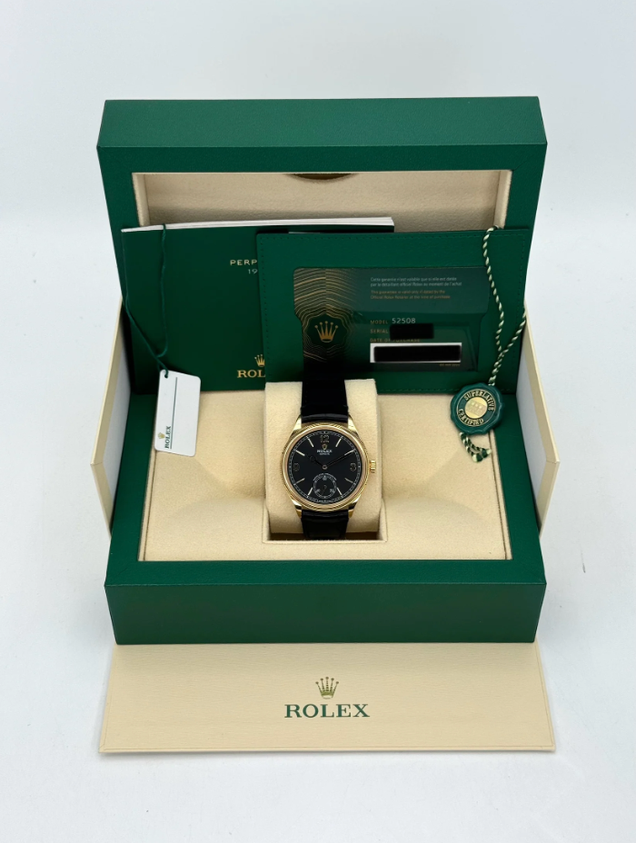 NEW 2025 1908 Assembled 39mm 52508 Yellow Gold Black Dial