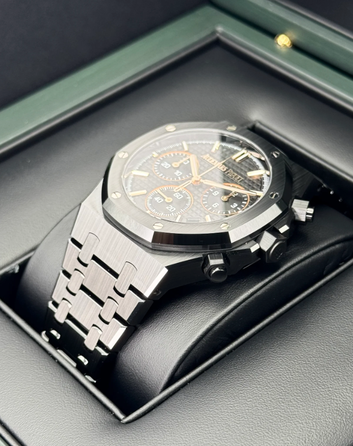 AP Assembled 100% Royal Oak 26240CE Black Ceramic Chronograph