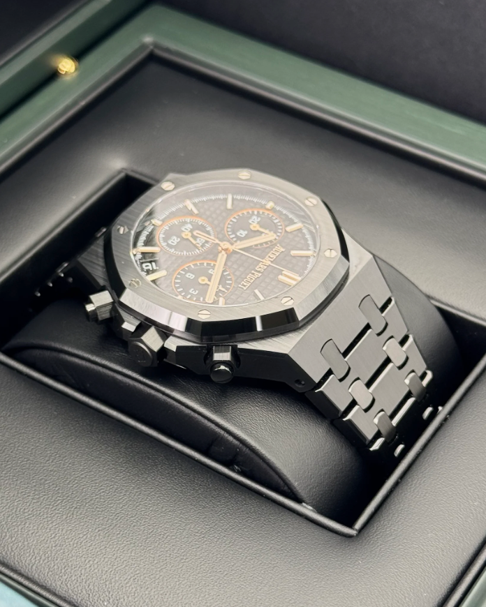 AP Assembled 100% Royal Oak 26240CE Black Ceramic Chronograph