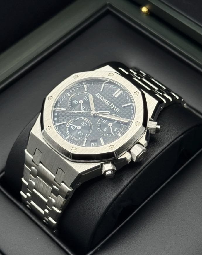 AP Assembled 100% Royal Oak Chronograph 41mm 26240ST Black Dial