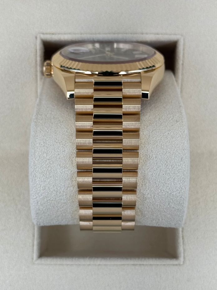 Day-Date Assembled 40mm 228238 Black Diamond Baguette Dial