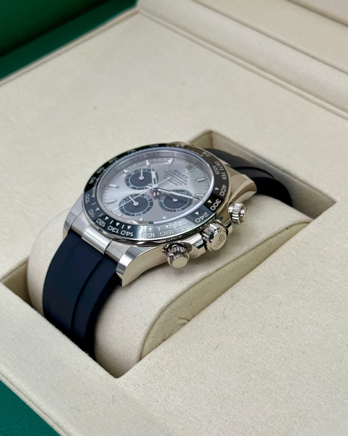 NEW 2025 Daytona Assembled (100) 40mm 126519LN White Gold Oysterflex Silver Ghost Dial