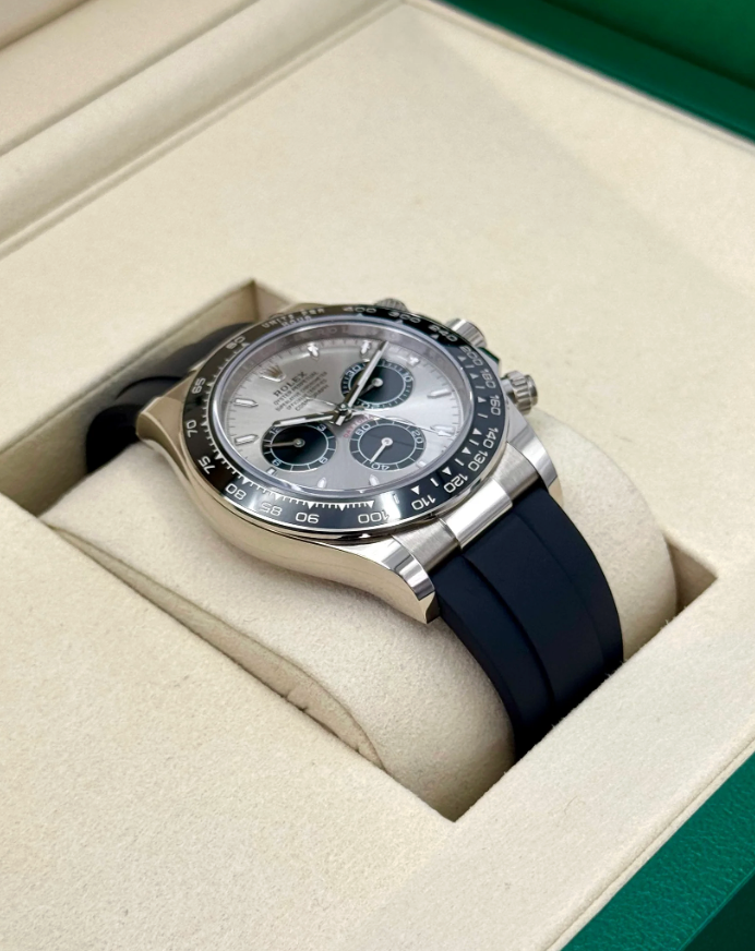 NEW 2025 Daytona Assembled (100) 40mm 126519LN White Gold Oysterflex Silver Ghost Dial
