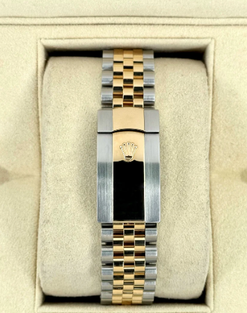 Datejust Zusammengebaut (100) 36mm 126233 Bicolor Jubilee Weißes Zifferblatt