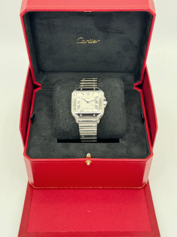 Santos 39.8mm WSSA0018 Stainless Steel White Dial