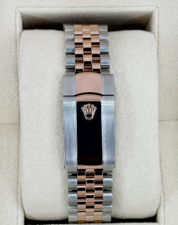 Datejust Zusammengebaut (100) 36mm 126231 Bicolor Jubilee Schiefer Rhodium Diamant Zifferblatt