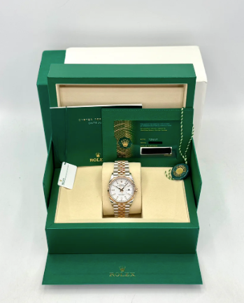 NEW 2025 Datejust Assembled (100) 36mm 126231 Two-Tone Jubilee White Dial