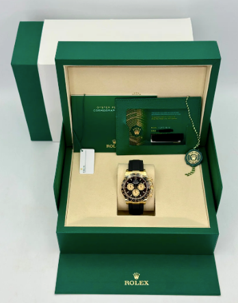 NEU 2026 Daytona Zusammengebaut (100) „Paul Newman“ 40mm 126518LN Gelbgold Schwarzes Zifferblatt