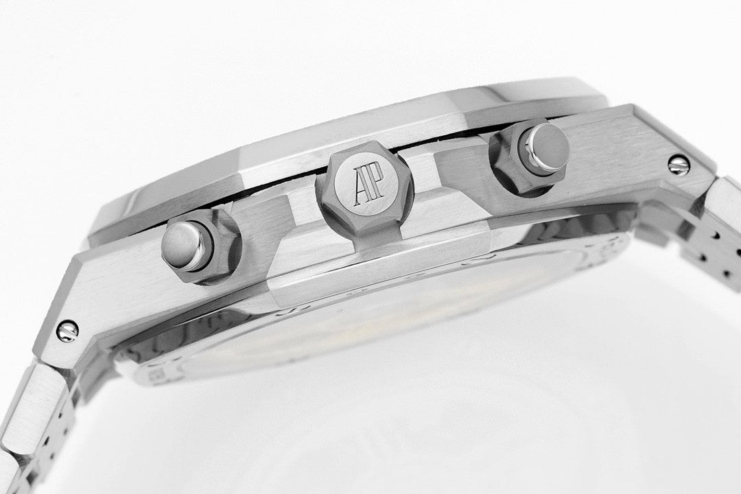 AP Assembled 90% 26240BC Frosted White Gold plated Grey Dial