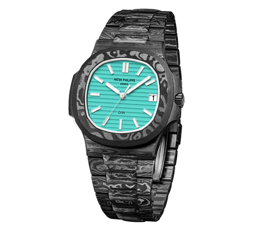 Dw Nautilus assembled 40mm All Carbon Celeste