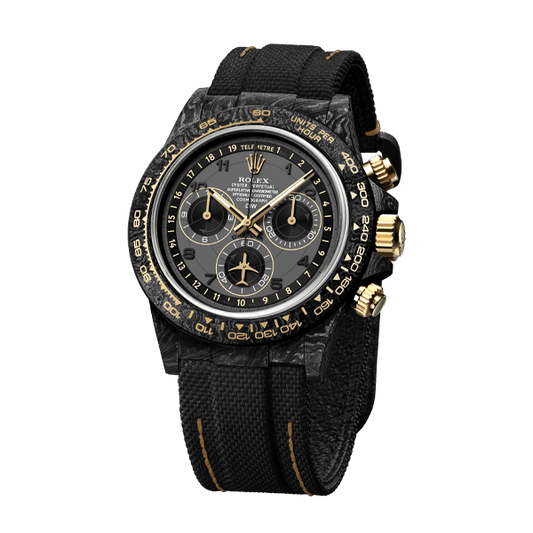 DW Daytona 40 mm Oyster, noir, assemblé Avia Grey