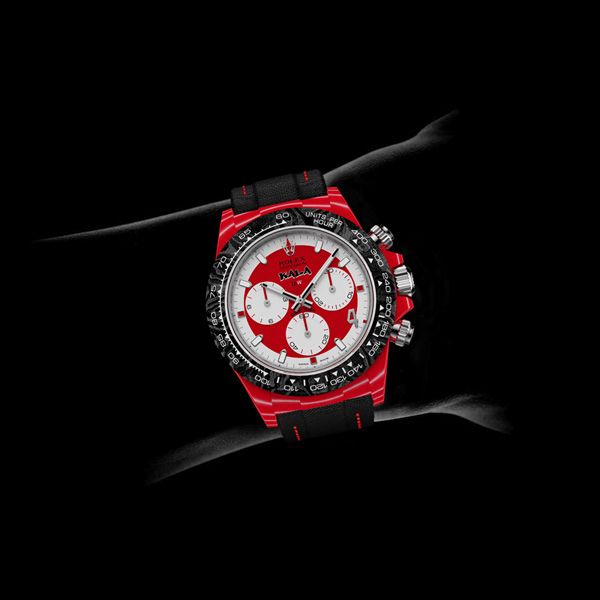 Dw Daytona 40 mm Oyster, sort, samlet af Kakha Kaladze