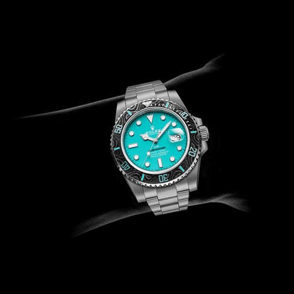 Dw Submariner samlet 41 mm akvamarin