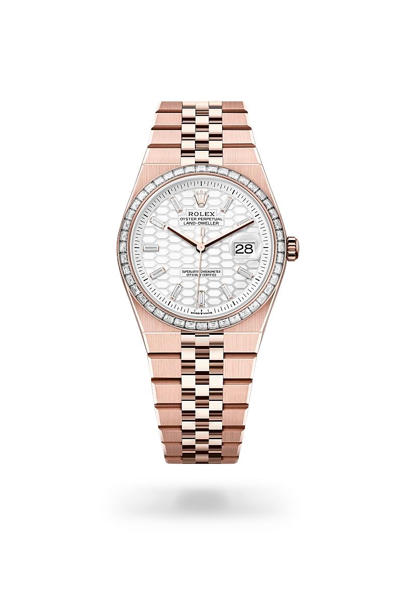 NEW 2025 Land-Dweller 90% 36 mm gold-plated Diamond Moissanite
