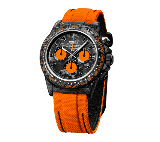DW Daytona 40 mm Oyster – monterad Orange-utgåva