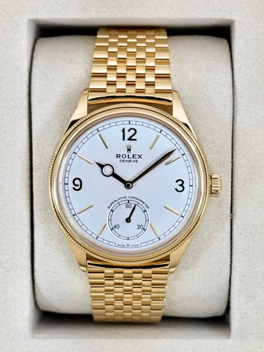 NEW 2026 1908 Assembled 39mm 52508 Yellow Gold Settimo Bracelet White Dial