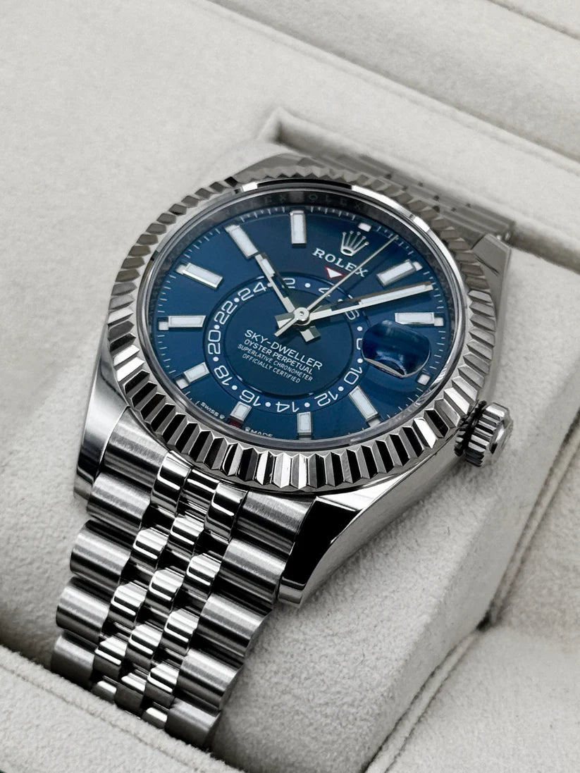 Sky-Dweller Samlet 42mm 336934 Jubilee Blåt Skive