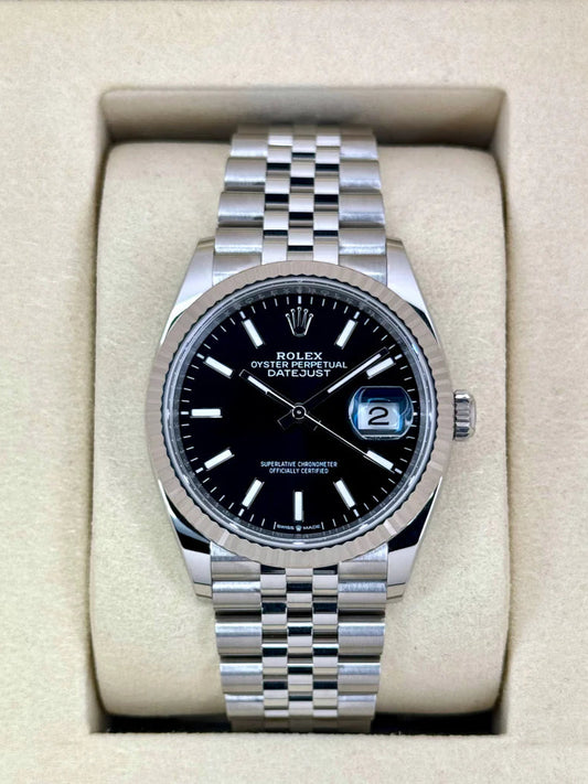 Datejust Assembled (100) 36mm 126234 Stainless Steel Jubilee Black Dial