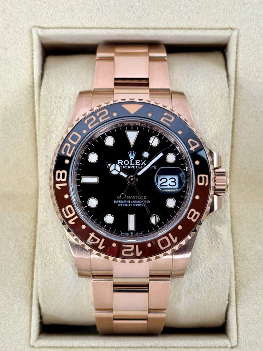 GMT-Master II Assembled (100) "Rootbeer" 40mm 126715CHNR Rose Gold-plated steel