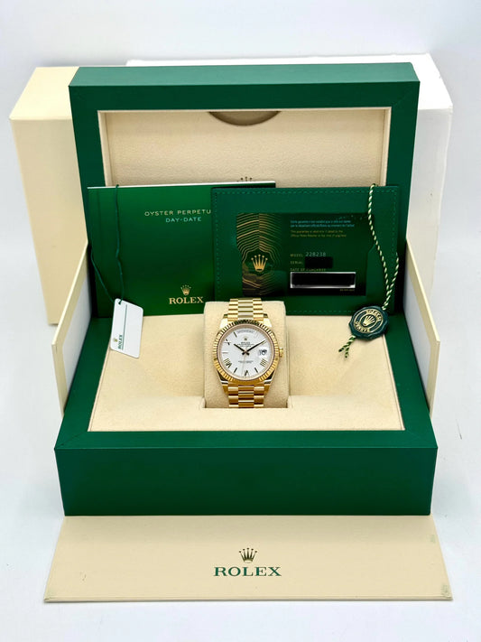 Day-Date Assembled 40mm 228238 Presidential White Dial