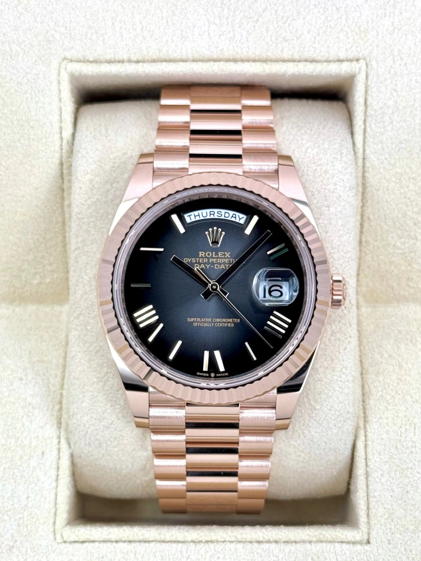 Day-Date Assembled 40mm 228235 Presidential Slate Ombre Dial
