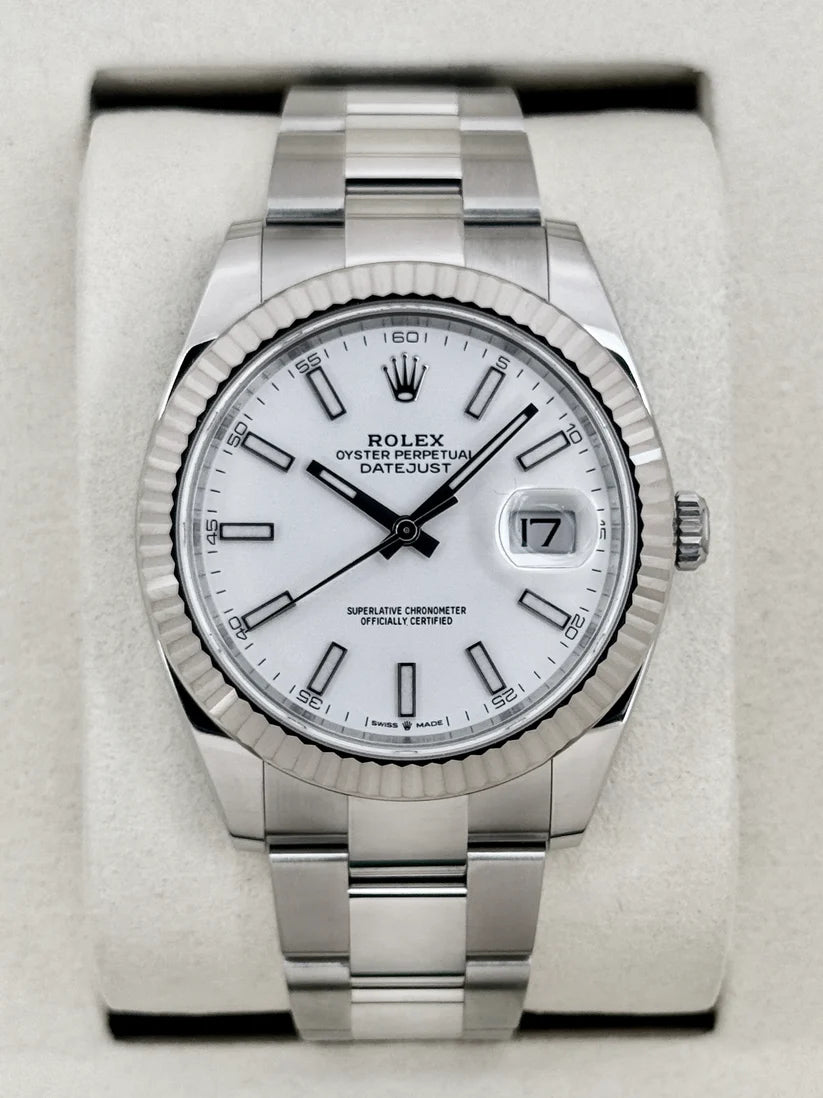 NEW 2026 Datejust Assembled (100) 41mm 126334 Stainless Steel Oyster White Dial