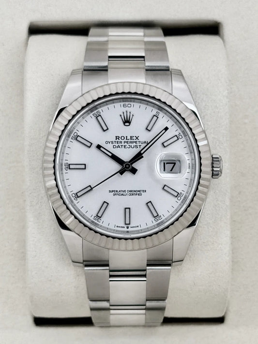 NEW 2026 Datejust Assembled (100) 41mm 126334 Stainless Steel Oyster White Dial