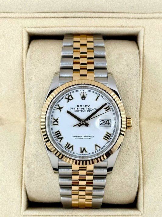 Datejust Assembled (100) 36mm 126233 Two-Tone Jubilee White Dial