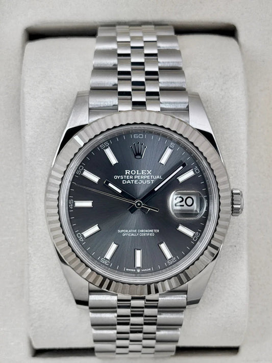 Datejust Geassembleerd (100) 41m 126334 Jubilee Rhodium Wijzerplaat