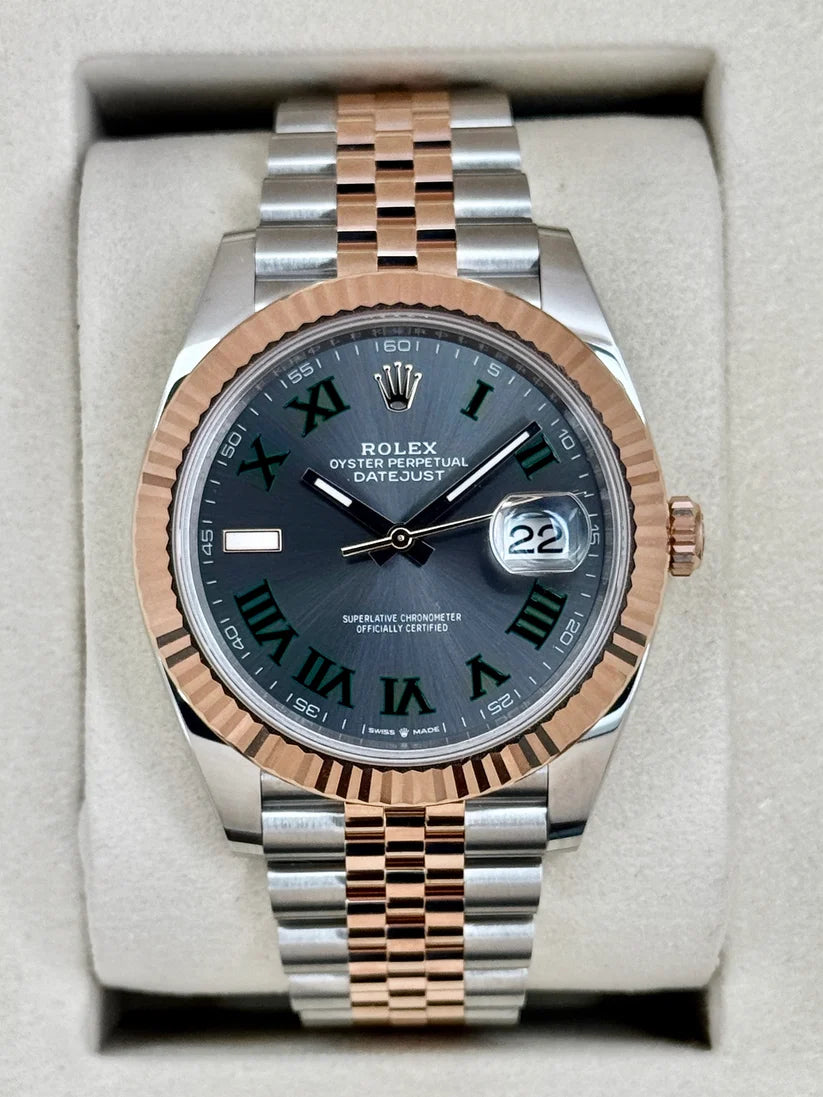 Datejust Assemblato (100) 41mm 126331 Bicolore Jubilee Quadrante Wimbledon