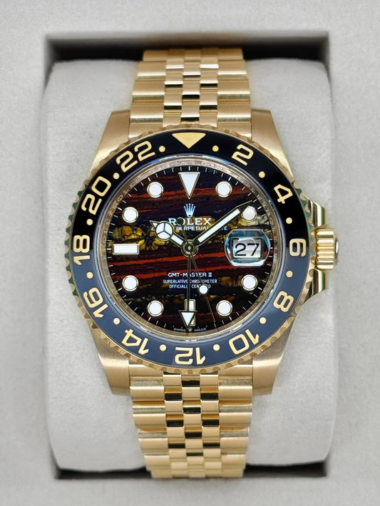 NOUVELLE GMT-Master II 2025 assemblée (100) 40 mm 126718GRNR cadran Jubilee en fer tigré
