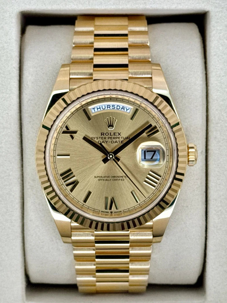 Day-Date Assembled 40mm 228238 Presidential Champagne Roman Numeral Dial
