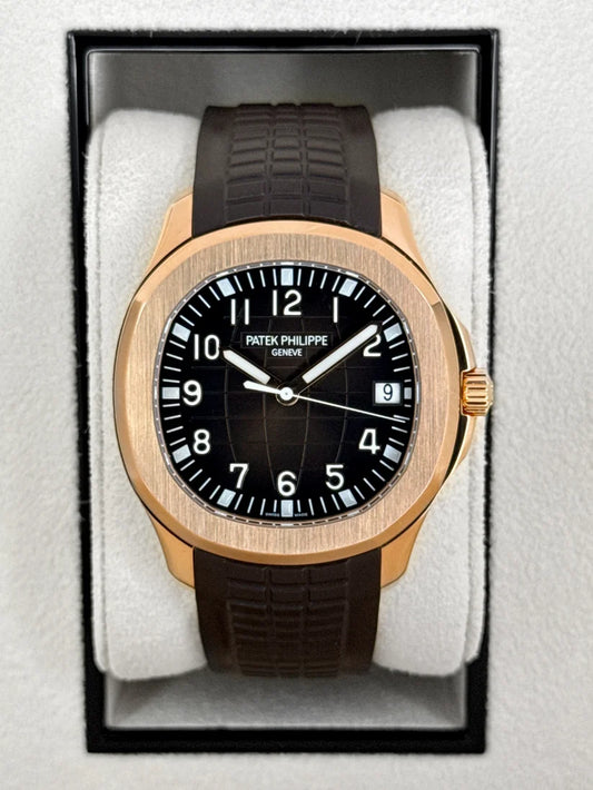 PP Assemblé 90 % Aquanaut 5167R 40mm Or rose Cadran marron
